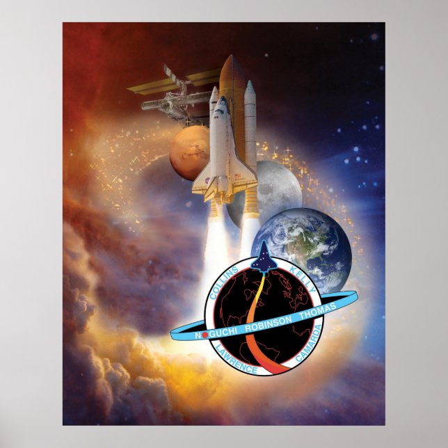 NASA STS-114 Shuttle Uppdrag Roster - 2005 Poster (Framsidan)