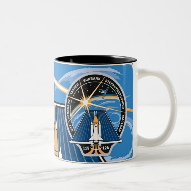 NASA STS-115 lappar Två-Tonad Mugg (Höger)