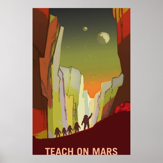 NASA STS-123 Space Shuttle Leaving the ISS Poster (Framsidan)