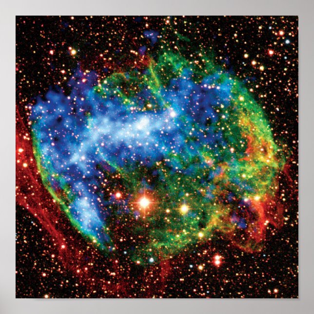 NASA Supernova Remnant W49B Gamma Ray Burst Photo Poster (Framsidan)