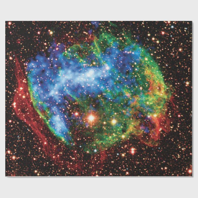 NASA Supernova-rest W49B Gamma Strålning Foto Presentpapper (Platt)