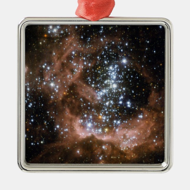 NASA Triangulum galaxy space Hubble-foto Julgransprydnad Metall (Framsidan)