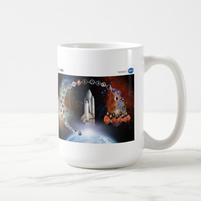 Nasa-Tribute till rymdfärjan Columbia Kaffemugg (Höger)