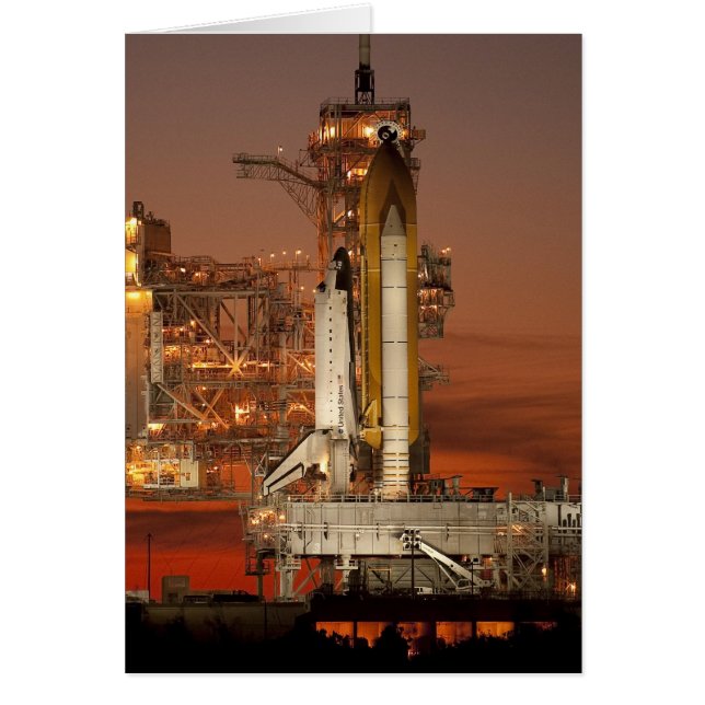 NASA - uppskjutning av Atlantis Space Shuttle Hälsningskort (Framsidan)