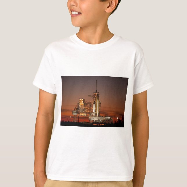 NASA - uppskjutning av Atlantis Space Shuttle Tee Shirt (Framsida)