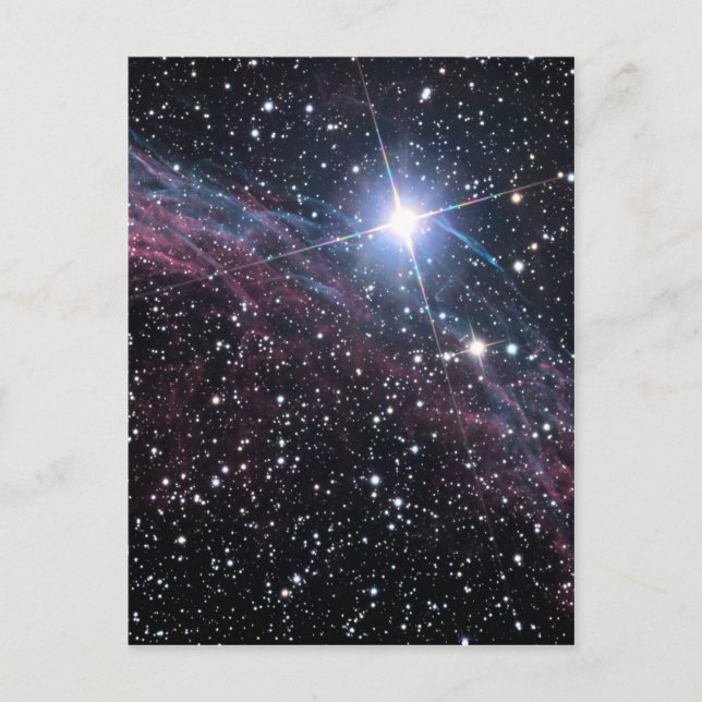 NASA Veil nebula Vykort (Framsida)