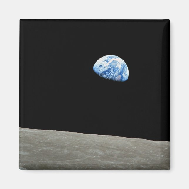 NASA - View from Apollo8, Dec24, Earthrise Magnet (Framsidan)