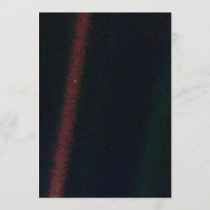 NASA Voyager 1 Earth Blek Blue Inbjudningar