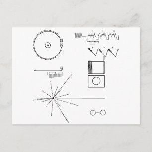 NASA Voyager Golden Record Vykort