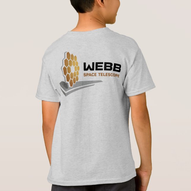 NASA Webb Space Telescope Mercury Grått Kids" T Shirt (Baksida)