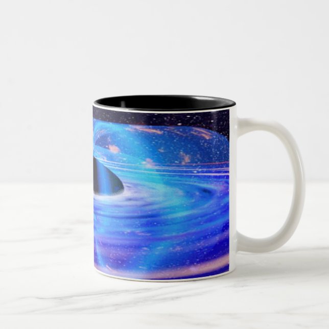 Nasas blå svarta Hål Två-Tonad Mugg (Höger)