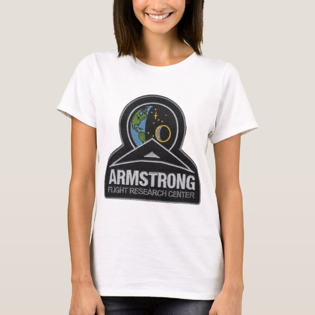 Nasas forskningscentrum för Armstrong flyg T-shirt (Framsida)