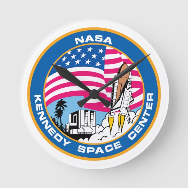 Nasas Kennedy Space Center Rund Klocka (Framsida)