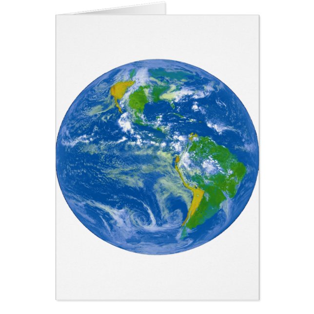 NASAs stor blåttmarmor Hälsningskort (Framsidan)