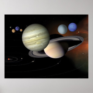 NASAs vårt sol- system Poster