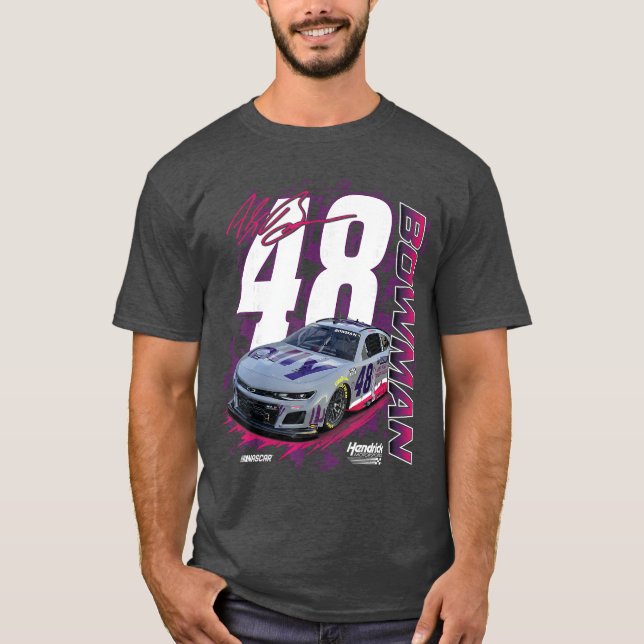 NASCAR Ale Bowman Hendrick Motorsports Ally Open R T Shirt (Framsida)