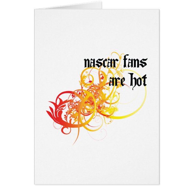 NASCAR-fläktar hoas Hälsningskort (Framsidan)