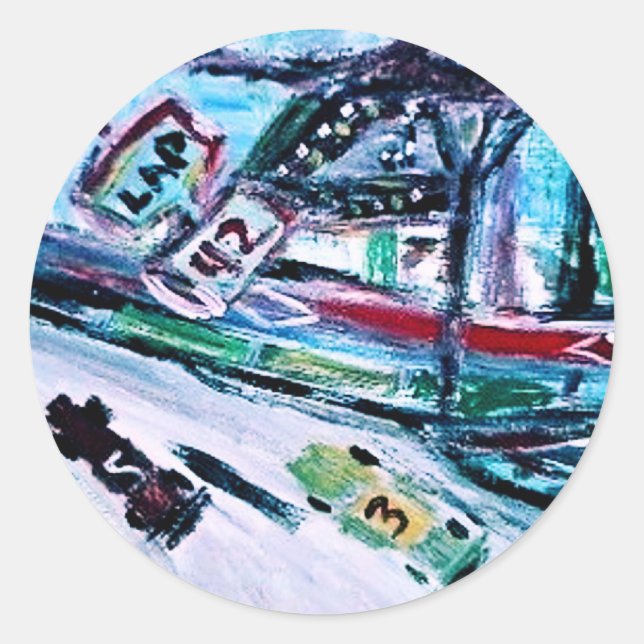 NASCAR RUNT KLISTERMÄRKE (Framsida)