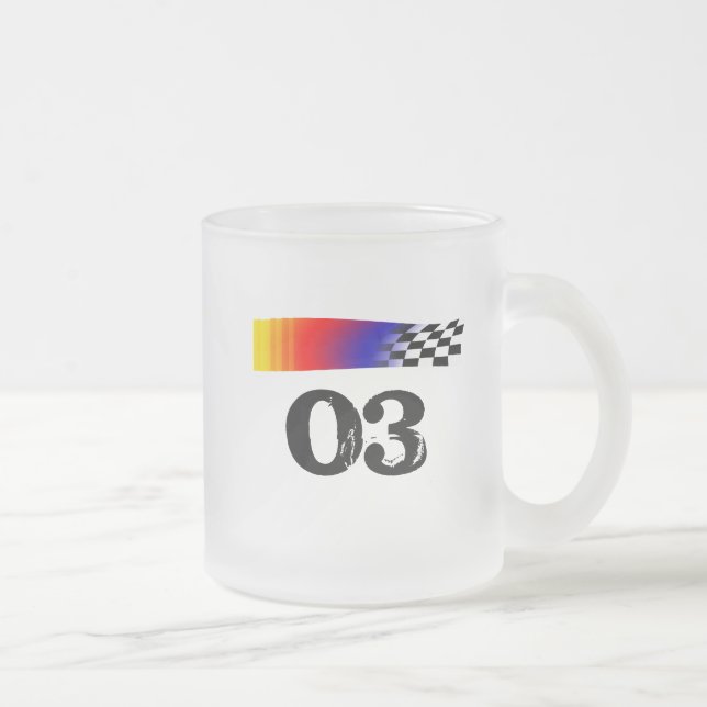 Nascar stil som dricker den billiga Glass ölmuggen Frostad Glasmugg (Höger)