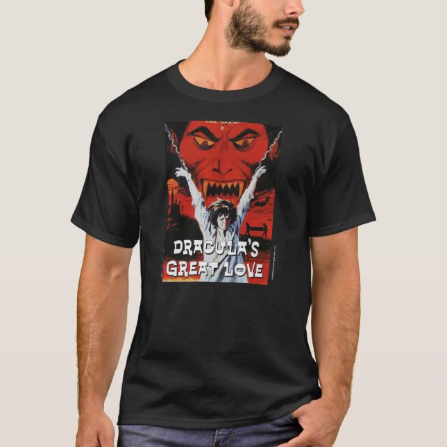 Naschys 1973 "Draculas T-tröja för underbara Tröja (Framsida)