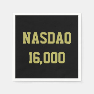 NASDAQ 16000 Firande på Lagrar Pappersservett