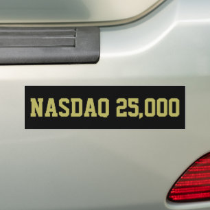 NASDAQ 25000 Börsfirande Bildekal