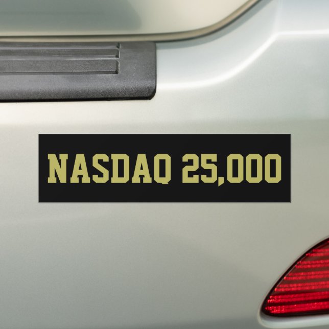 NASDAQ 25000 Börsfirande Bildekal (På Bil)