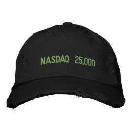 NASDAQ 25000 Börsfirande Broderad Keps
