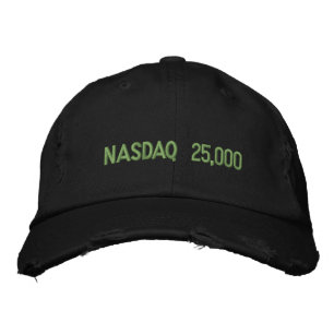 NASDAQ 25000 Börsfirande Broderad Keps