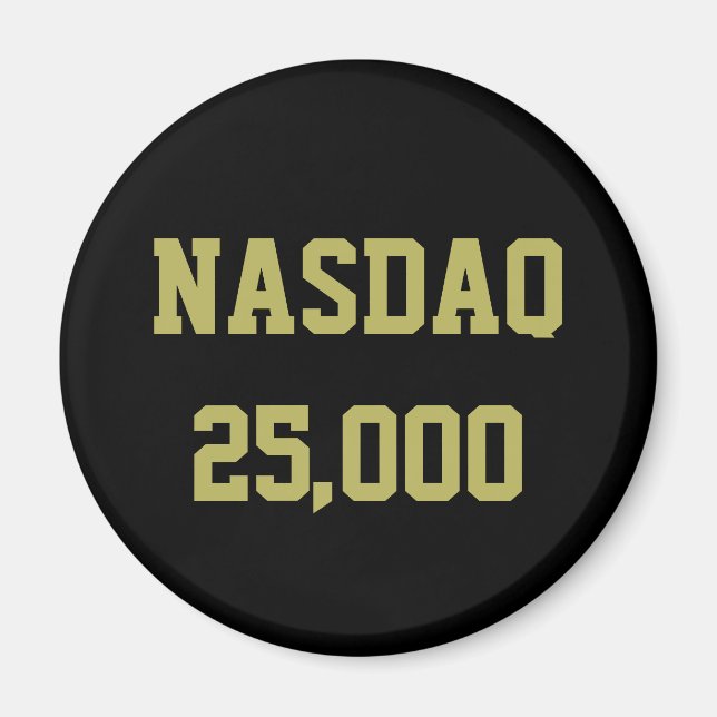 NASDAQ 25000 Börsfirande Magnet (Framsidan)