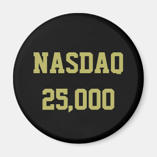 NASDAQ 25000 Stock Market Celebration Magnet