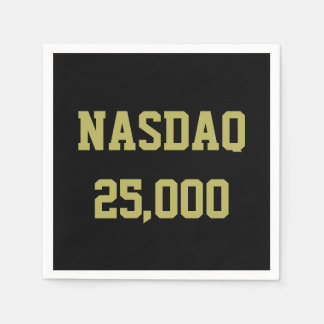 NASDAQ 25000 Stock Market Celebration Pappersservett