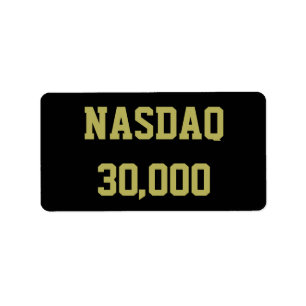NASDAQ 30000 Börsfirande Adressetikett