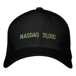 NASDAQ 30000 Börsfirande Broderad Keps