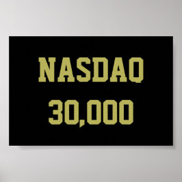 NASDAQ 30000 Börsfirande Poster
