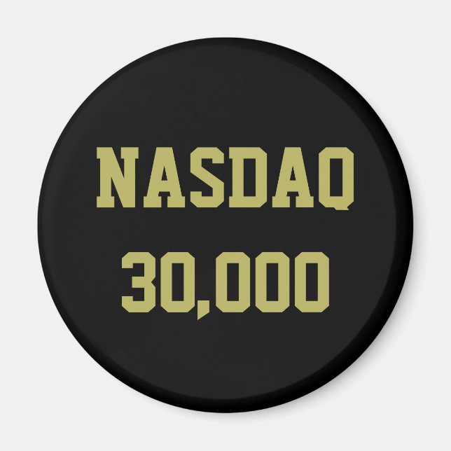 NASDAQ 30000 Stock Market Celebration Magnet (Framsidan)