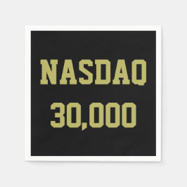 NASDAQ 30000 Stock Market Celebration Pappersservett
