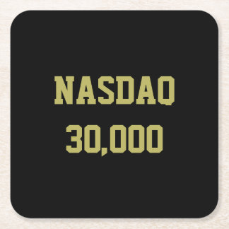 NASDAQ 30000 Stock Market Celebration Underlägg Papper Kvadrat