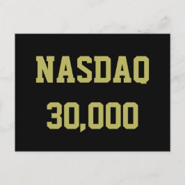NASDAQ 30000 Stock Market Celebration Vykort