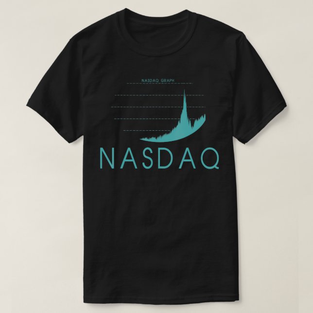 NASDAQ American Technology Index Lagrar Exchange F T Shirt (Design framsida)