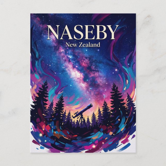 Naseby Nya Zeeland Vykort (Framsida)