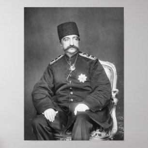 Naser al-Buller schah Qajar av Persien Poster
