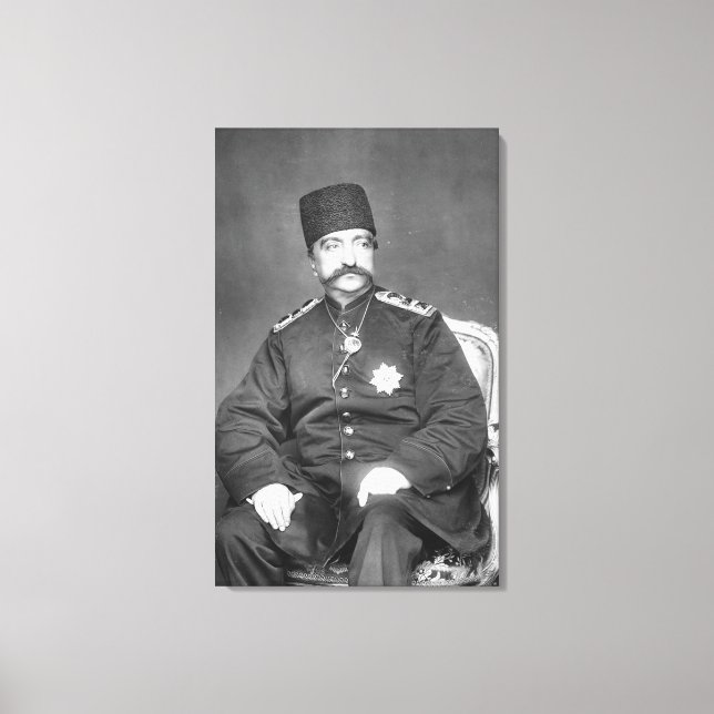 Naser al-Din Shah Qajar of Persia Canvastryck (Framsida)