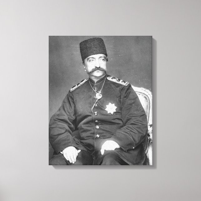 Naser al-Din Shah Qajar of Persia Canvastryck (Framsida)