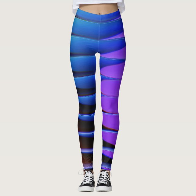 Näsflöde: Futuristiska Gradient Leggings (Framsida)