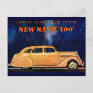 Nash 400 ~ Vintage Automobile / Bilreklam Vykort
