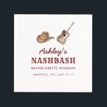 Nash Bash Nashville Bachelorette Party Helg Pappersservett<br><div class="desc">Nash Bash Nashville Bachelorette Party Helg Napkins</div>