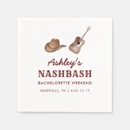 Nash Bash Nashville Bachelorette Party Helg Pappersservett