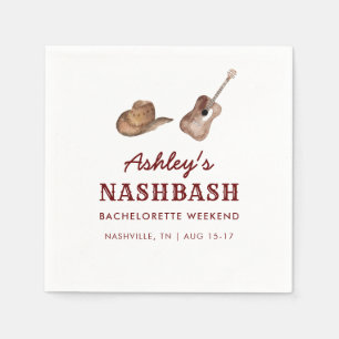Nash Bash Nashville Sjungbrud Weekend Pappersservett