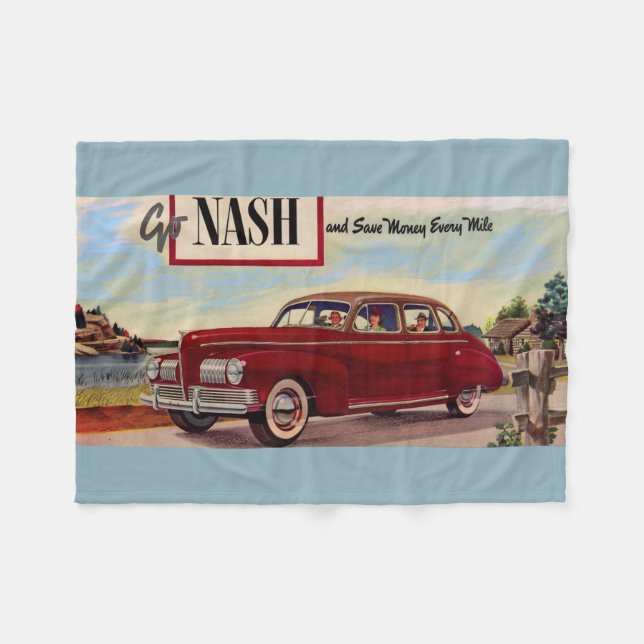 Nash bilannons 1941 fleecefilt (Framsidan (Horisontell))